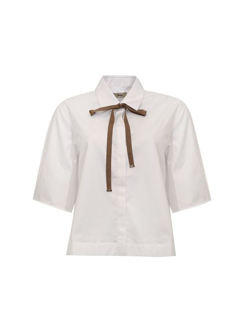 Camicia in cotone con fiocco Herno | CM000052D 133231021